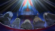 The Gorosei showing fealty to Imu in the One Piece anime (Image credit: Toei Animation)